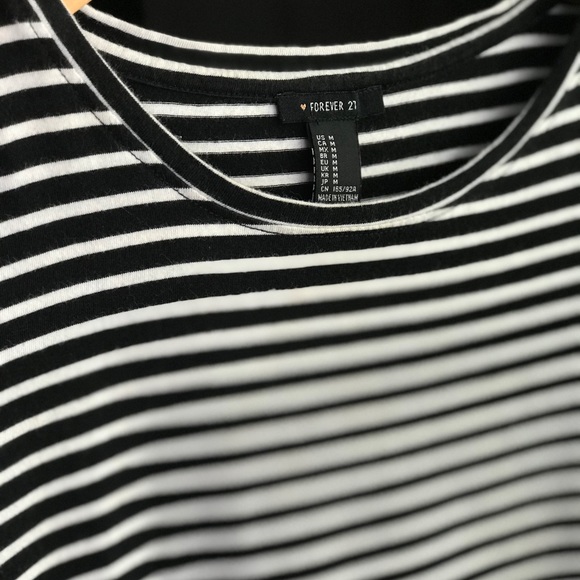 Forever 21 Striped T-Shirt Dress - Picture 2 of 4